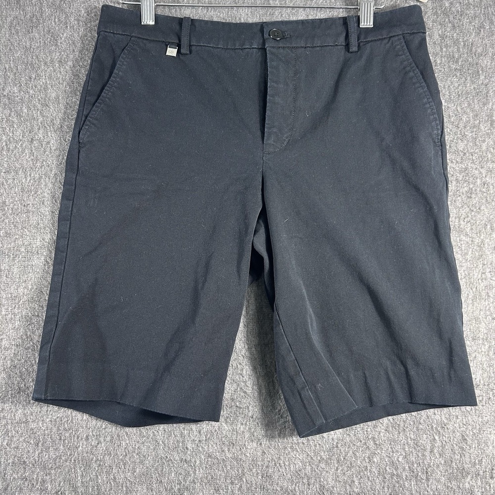 Lauren Ralph Lauren Shorts Women's Size 8 Bermuda Chino Mid Rise Black Mom Short
